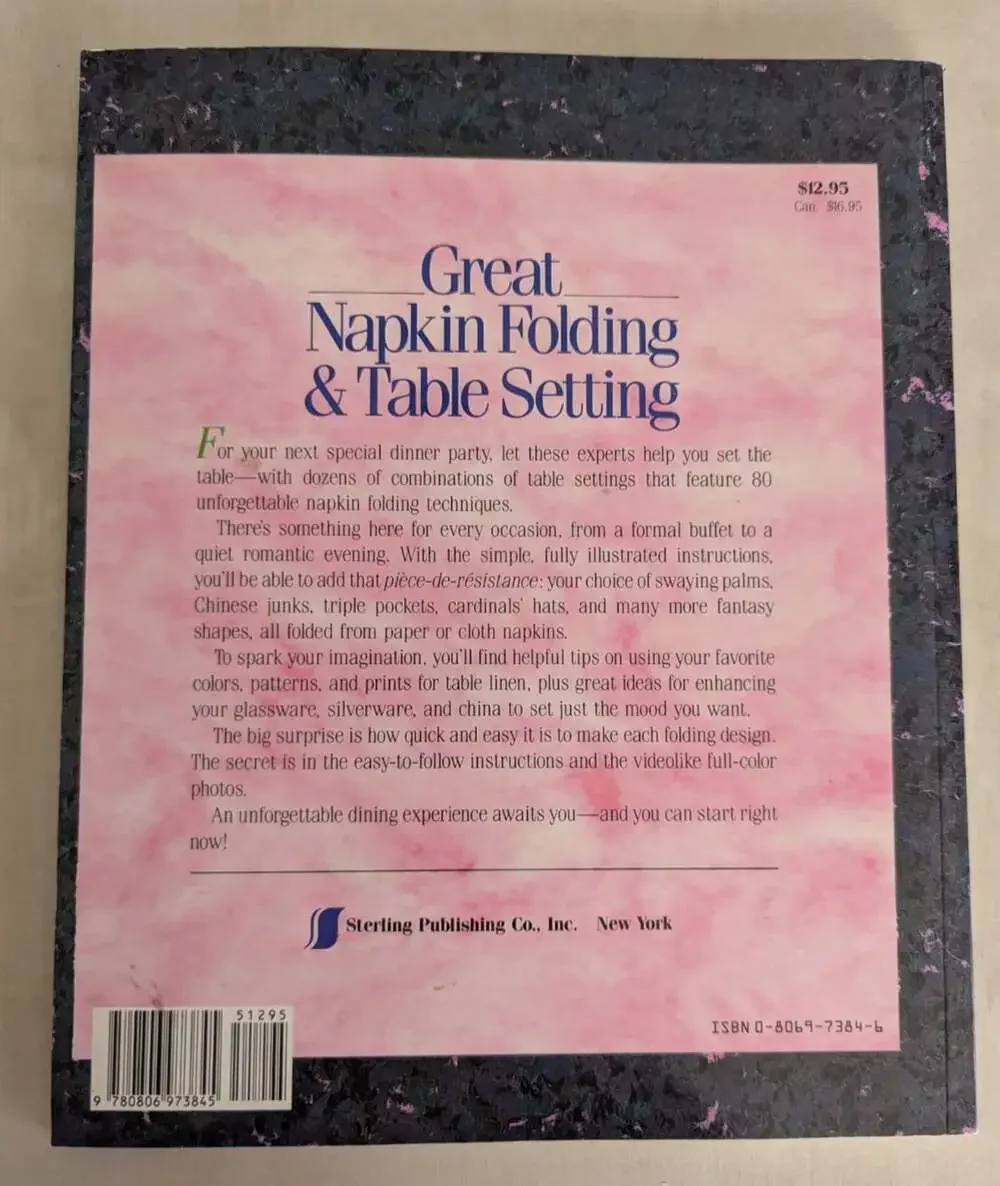 Great Napkin Folding and Table Setting by Marianne Muller; Ota Mikolasek; Hans T
